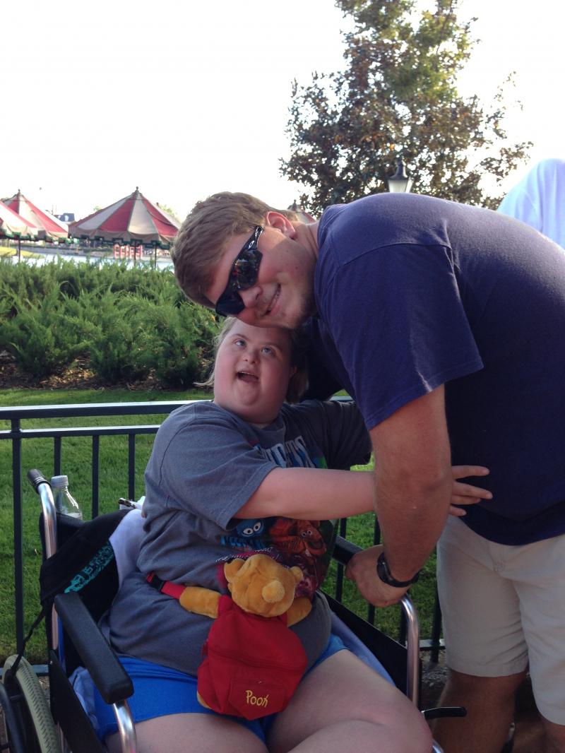 Me and Andrew, acting crazy.